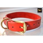 Horizon Red Leather Collar