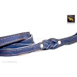 Love Knot II Blue Leather Leash